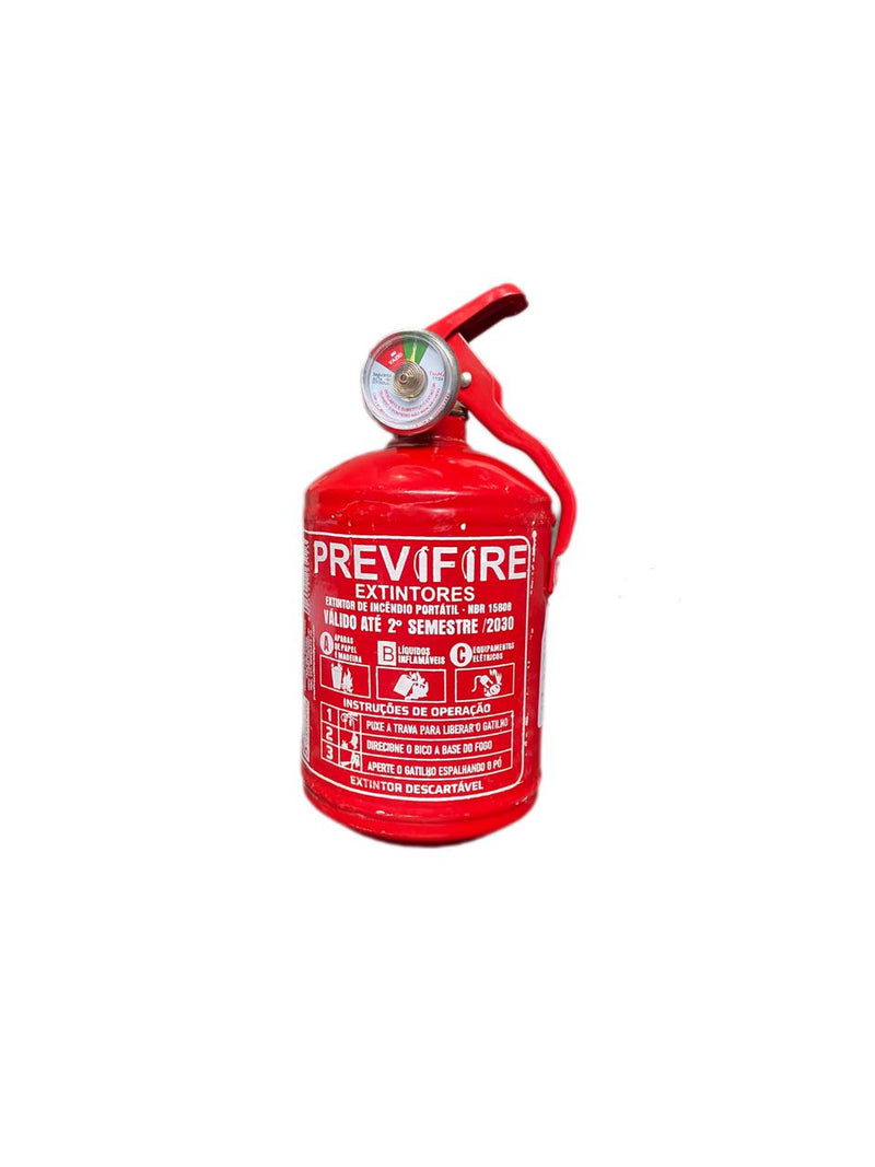 Extintor Veicular Pó Químico ABC Bolinha – 1kg – Certificação INMETRO – Validade 5 Anos