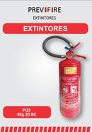 Extintor de Pó Químico Seco ABC – 4kg – 2A:20B:C – Certificação INMETRO